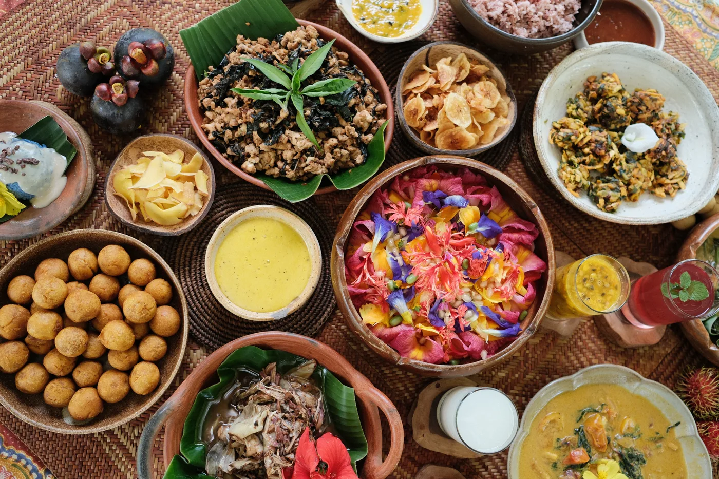 Farm feast spread